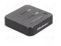 QOLTEC Estación de acoplamiento USB 3.2 generación 2 negro