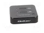 QOLTEC Estación de acoplamiento USB 3.2 generación 2 negro