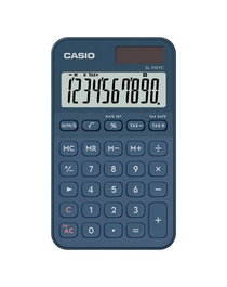 CASIO Calculadora de Bolsillo SL-310 Azul 10 Dígitos