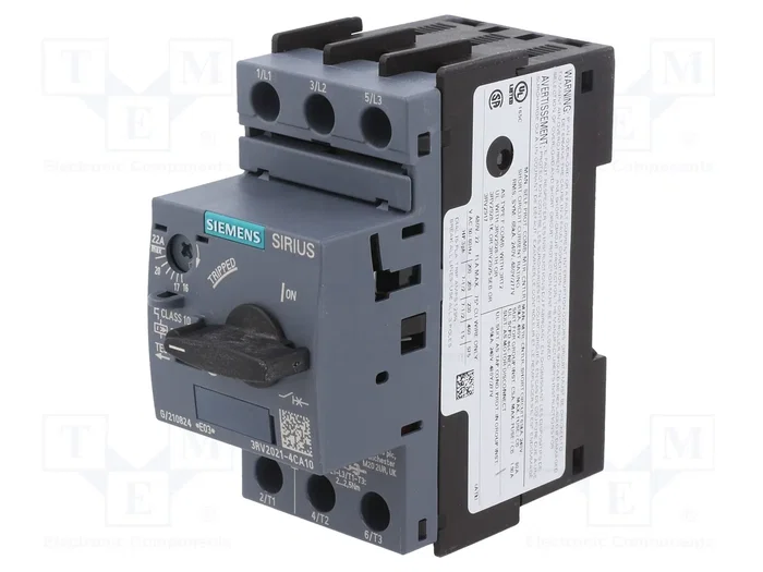 SIEMENS 3RV2021-4CA10 Interruptor motorizado 11kW 220÷690VAC SIEMENS 3RV2021-4CA10 Interruptor motorizado 11kW 220÷690VAC