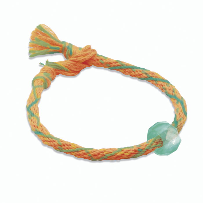 Tachan Set de Brazaletes de la Amistad con Hilos, Cuentas y 7 Colgantes Metálicos