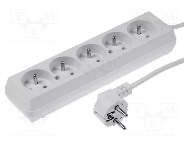 JONEX Prolongador de alimentación 3G1,5mm2 5m Blanco JONEX Prolongador de alimentación 3G1,5mm2 5m Blanco