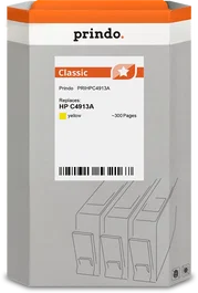 Prindo Classic Cartucho de tinta amarillo compatible con HP C4913A (82) ~300 páginas