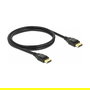 DeLOCK Cable DisplayPort 1.2 (ST-ST) 1m Negro para 4K