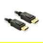 DeLOCK Cable DisplayPort 1.2 (ST-ST) 1m Negro para 4K