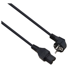 Helos Cable de alimentación CEE7/7 a C15, 1,8 m, negro