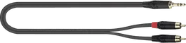 Quiklok Cable Audio Mini Jack Stereo a 2 RCA - 3 Metros