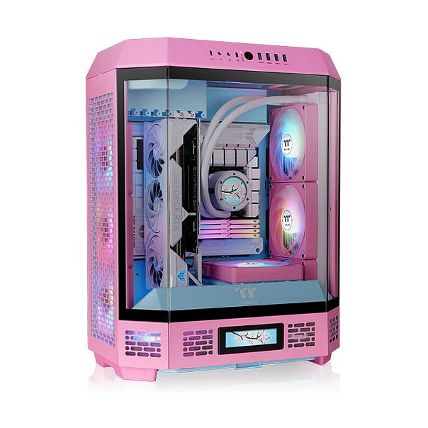 Thermaltake The Tower 600 Midi Tower PC Juego Bubble Pink Vidrio Templado ATX Micro-ATX Mini-ITX SPCC