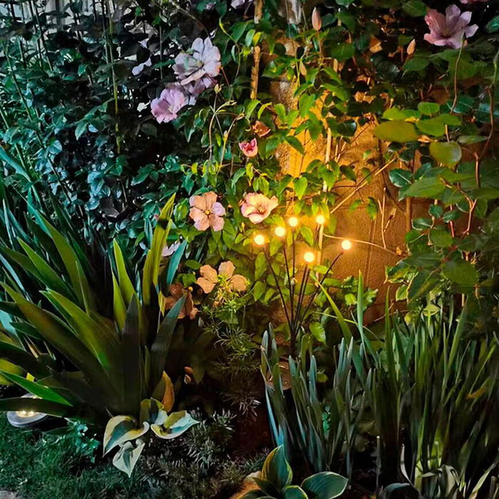 Lumineo 898736 Estaca Solar Luz Fija para Plantas y Jardín 70cm 6 Leds