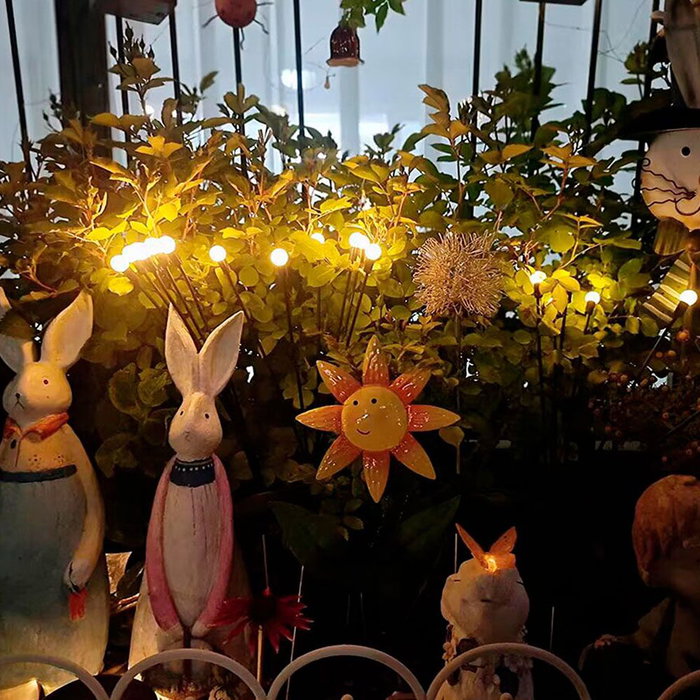 Lumineo 898736 Estaca Solar Luz Fija para Plantas y Jardín 70cm 6 Leds