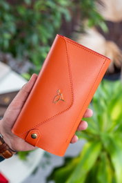 Zoozie Bags Cartera de Mujer Naranja Piel PU