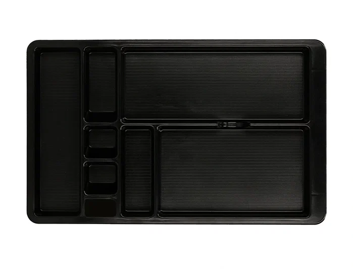 Q-connect Bandeja organizadora de cajones 8 compartimentos Negro