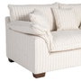 Sofá 2 Plazas Rayas Crema Tejido 178 X 101 X 71 cm