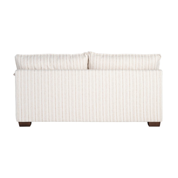 Sofá 2 Plazas Rayas Crema Tejido 178 X 101 X 71 cm