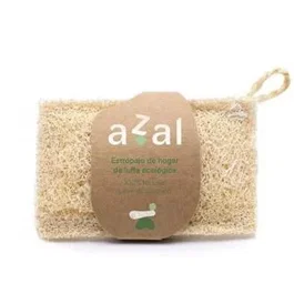 AZAL Estropajo De Luffa Eco Para Cocina 1 Ud Fibra Natural 7x12 cm Libre De Plástico