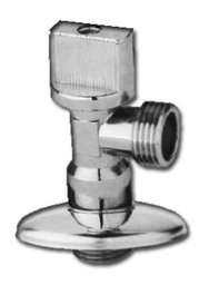 PLUVIA Válvula de llave de escuadra para lavadora 1/2 x 3/4 (Pack de 2 unidades)