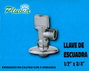PLUVIA Válvula de llave de escuadra para lavadora 1/2 x 3/4 (Pack de 2 unidades)