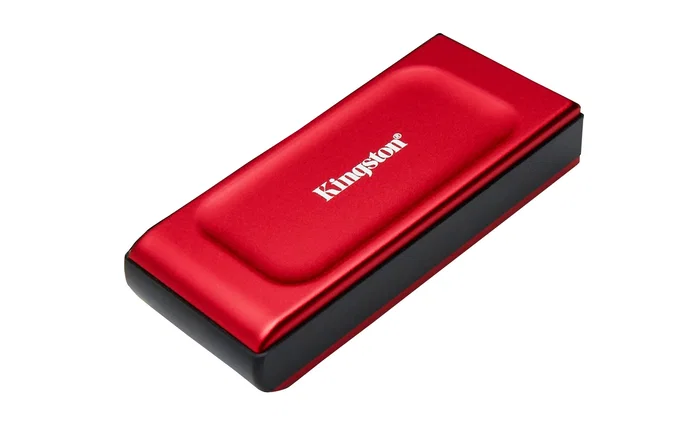 Kingston SSD XS1000 Red 2TB Externo USB-C 3.2 Gen 2 - Unidad de Estado Sólido Externa Portátil hasta 1050 MB/s