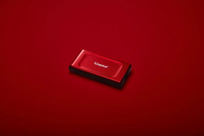 Kingston SSD XS1000 Red 2TB Externo USB-C 3.2 Gen 2 - Unidad de Estado Sólido Externa Portátil hasta 1050 MB/s