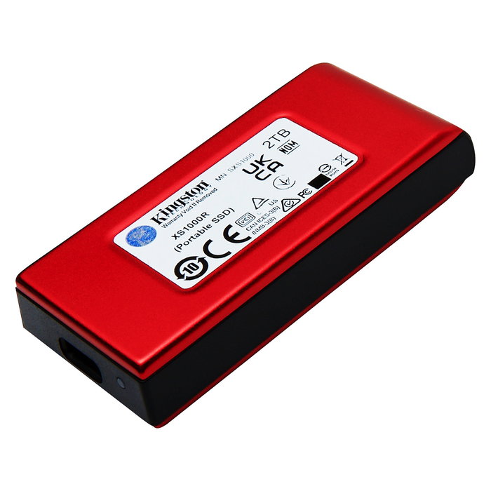 Kingston XS1000 Disco Duro SSD Externo 2TB USB-C 3.2 Gen 2, Color Rojo, Velocidad Lectura 1050 MB/s, Compatible con Windows, Mac, Android, iOS Kingston XS1000 Disco Duro SSD Externo 2TB USB-C 3.2 Gen 2, Color Rojo, Velocidad Lectura 1050 MB/s, Compatible con Windows, Mac, Android, iOS