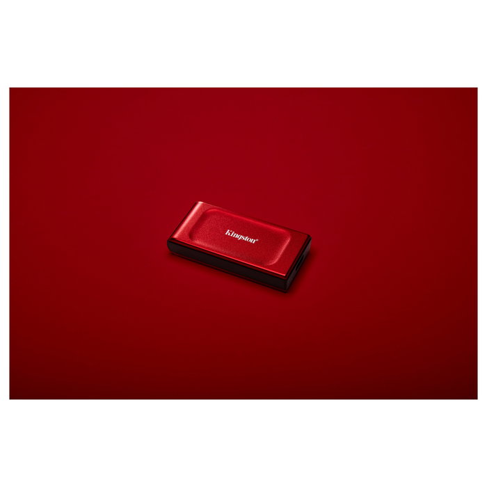 Kingston XS1000 Disco Duro SSD Externo 2TB USB-C 3.2 Gen 2, Color Rojo, Velocidad Lectura 1050 MB/s, Compatible con Windows, Mac, Android, iOS Kingston XS1000 Disco Duro SSD Externo 2TB USB-C 3.2 Gen 2, Color Rojo, Velocidad Lectura 1050 MB/s, Compatible con Windows, Mac, Android, iOS