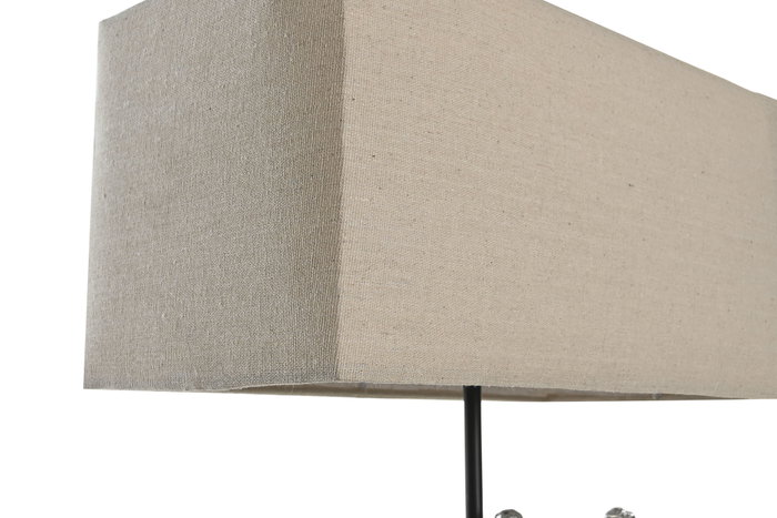 DKD Home Decor Lámpara de Sobremesa de Resina y Metal Plateado y Beige DKD Home Decor Lámpara de Sobremesa de Resina y Metal Plateado y Beige