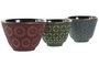DKD Home Decor Vaso Oriental Verde Granate 8 x 5.5 x 8 cm (6 Unidades) Capacidad 120ml Hierro Colado