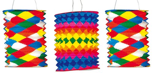 Faroles Cilindrico Decorados Surtidos Diam. 15Cm Pack 12 Uds