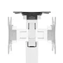 Neomounts DS70-250WH1 NEXT Slim Soporte para Monitor de Escritorio con Brazo de Gas, Inclinación 90°, Rotación 360°, Hasta 35" y 9 kg, VESA 100x100/75x75, Color Blanco