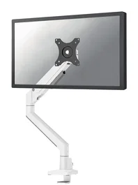 Neomounts DS70-250WH1 NEXT Slim Soporte para Monitor de Escritorio con Brazo de Gas, Inclinación 90°, Rotación 360°, Hasta 35" y 9 kg, VESA 100x100/75x75, Color Blanco