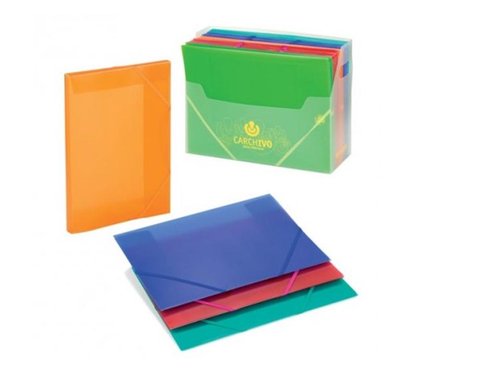 Carpeta De Gomas Y Solapas Carchivo Pp Trans. Fº Fluor Naranja (Set de 10) Carpeta De Gomas Y Solapas Carchivo Pp Trans. Fº Fluor Naranja (Set de 10)