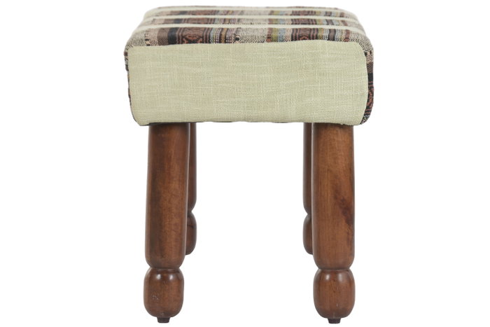 DKD Home Decor Descalzadora Algodón Mango Multicolor DKD Home Decor Descalzadora Algodón Mango Multicolor