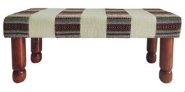 DKD Home Decor Descalzadora Algodón Mango Multicolor