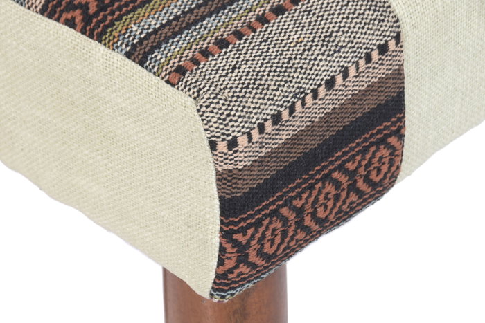 DKD Home Decor Descalzadora Algodón Mango Multicolor DKD Home Decor Descalzadora Algodón Mango Multicolor