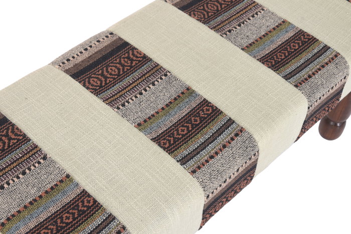 DKD Home Decor Descalzadora Algodón Mango Multicolor DKD Home Decor Descalzadora Algodón Mango Multicolor
