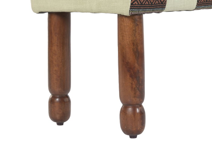 DKD Home Decor Descalzadora Algodón Mango Multicolor DKD Home Decor Descalzadora Algodón Mango Multicolor