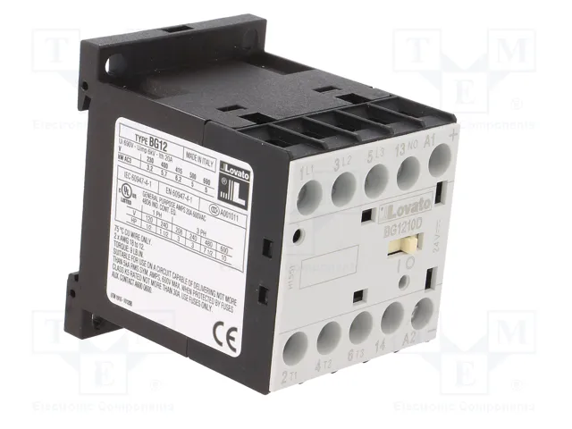 LOVATO ELECTRIC Contactor BG 3-polar 12A 24VDC LOVATO ELECTRIC Contactor BG 3-polar 12A 24VDC