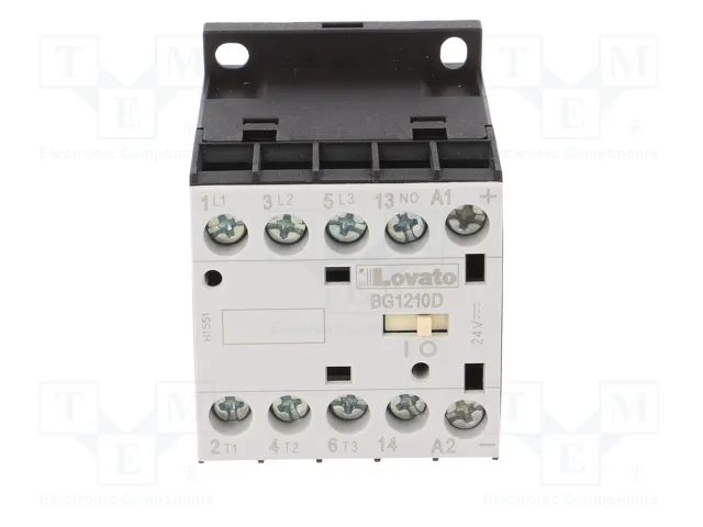 LOVATO ELECTRIC Contactor BG 3-polar 12A 24VDC LOVATO ELECTRIC Contactor BG 3-polar 12A 24VDC