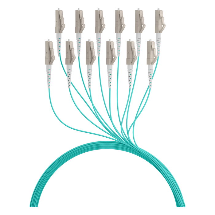 EFB Elektronik Cable de fibra óptica OM3 12G (1x12) LC-LC 10m O8342S10OM3