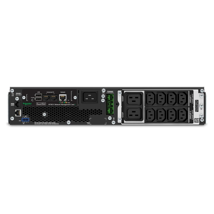 APC SRT2200RMXLI-NC SAI Smart-UPS SRT Rack 2200VA 1980W 2U Doble Conversión Incluye Tarjeta de Red