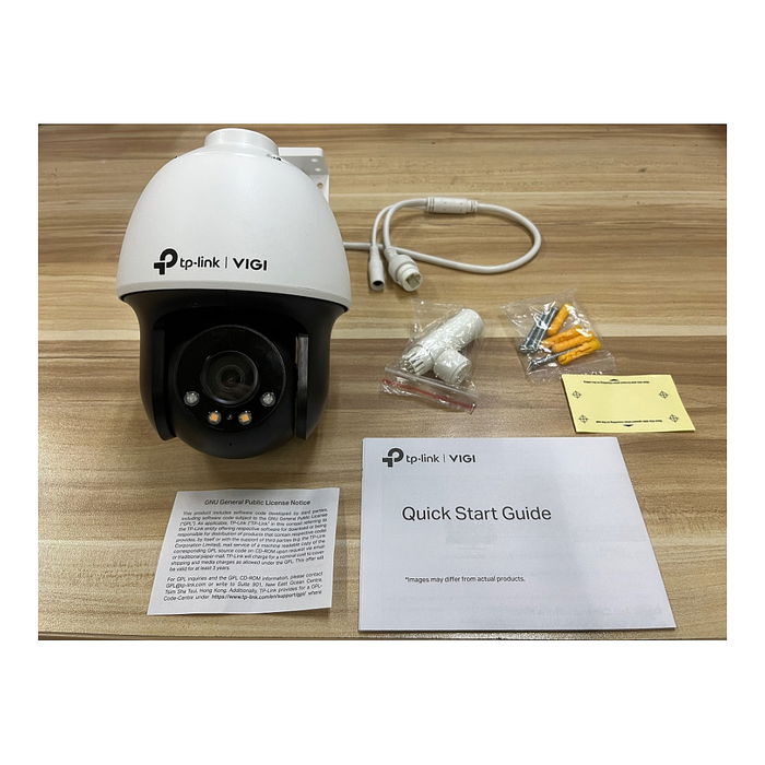 TP-LINK Cámara de Vigilancia Exterior VIGI C540 4MP, Lente 3.6mm, Visión Nocturna en Color, Resistente al Agua IP66, Blanco