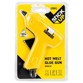 Deli Pistola de silicona termofusible 20W con barras de 7 mm