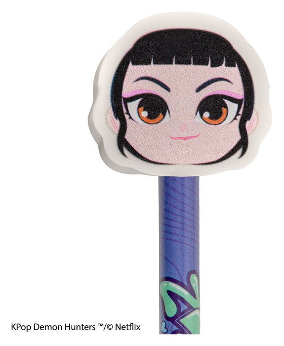 Cinereplicas Las guerreras K-pop Lápices y Gomas de Borrar Serie 1 Expositor (30)