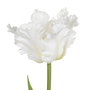 Flor Tulipán Blanco Tejido Decoración 63 cm (Set de 12)