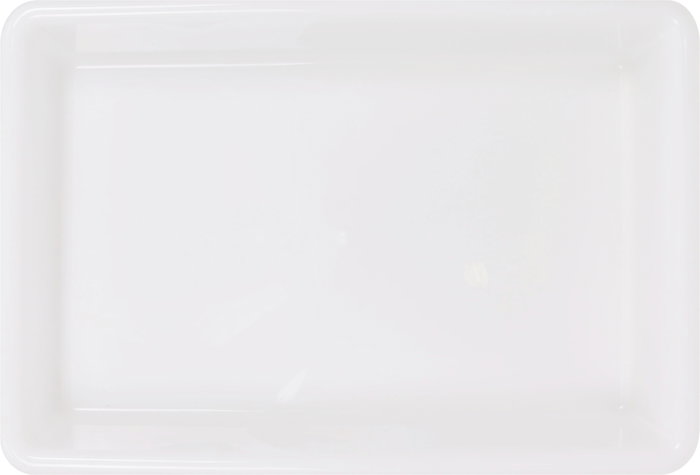 Dem Cubeta Blanca 50 cm x 34 cm x 8 cm / 8.6 L "Bob" (12 Unidades)