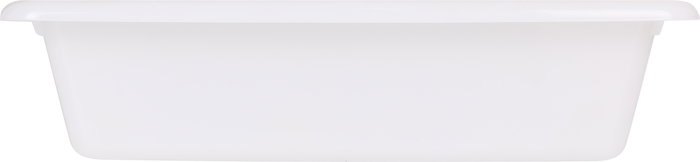 Dem Cubeta Blanca 50 cm x 34 cm x 8 cm / 8.6 L "Bob" (12 Unidades)