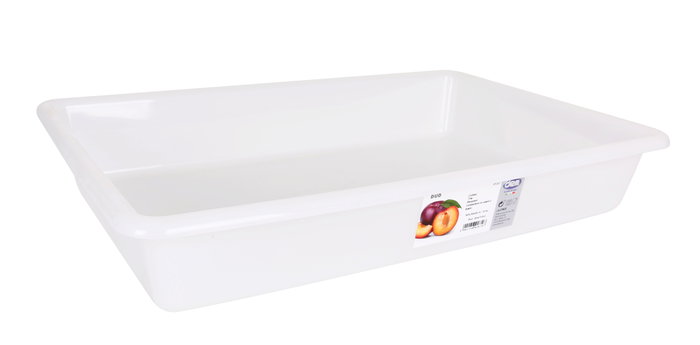 Dem Cubeta Blanca 50 cm x 34 cm x 8 cm / 8.6 L "Bob" (12 Unidades)