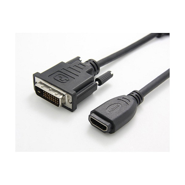 VALUE HDMI a DVI-D Adapterkabel Adaptador de Cable, Negro, HDMI Macho a DVI-D Hembra, 0.15 mm, Longitud de Cable No Especificada, Para Conexión de Pantalla y Monitor VALUE HDMI a DVI-D Adapterkabel Adaptador de Cable, Negro, HDMI Macho a DVI-D Hembra, 0.15 mm, Longitud de Cable No Especificada, Para Conexión de Pantalla y Monitor