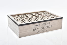 DKD Home Decor Caja Arabe Marron Negro Madera 16x6x24 cm (2 Unidades)