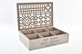 DKD Home Decor Caja Arabe Marron Negro Madera 16x6x24 cm (2 Unidades)